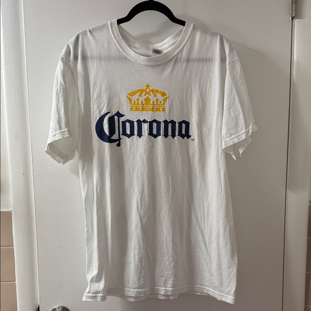 Corona Beer White and Blue Logo Unisex T-Shirt